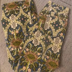 Anthropologie paisley high rise pants